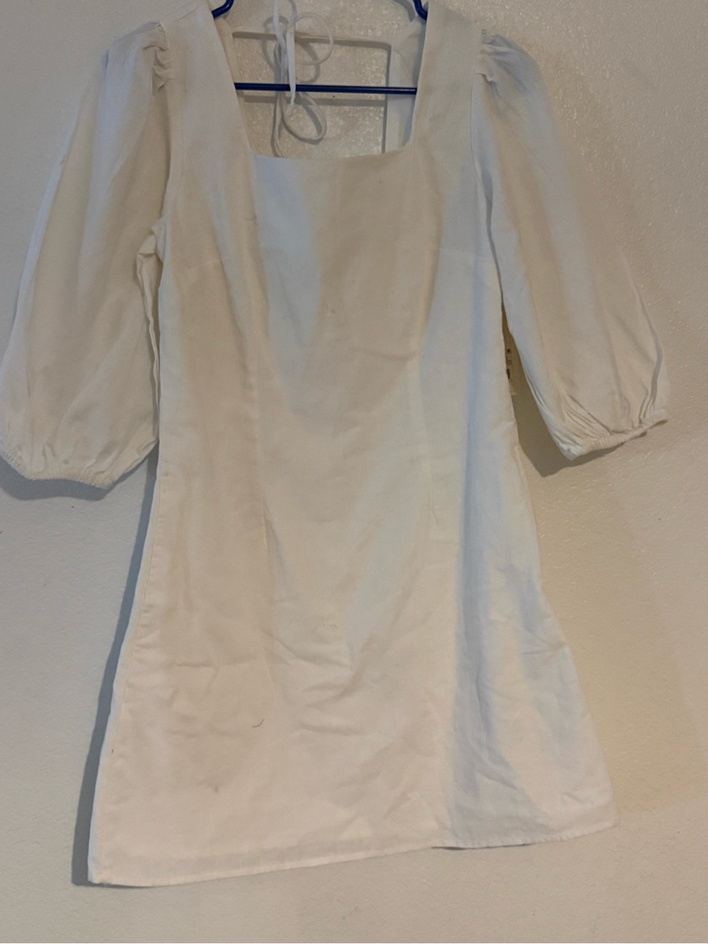 a new day White Square-Neck Puff Sleeve Mini Dress